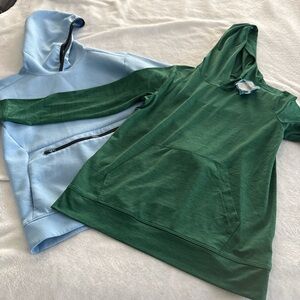 DSG Green and Blue Kids Hoodies
